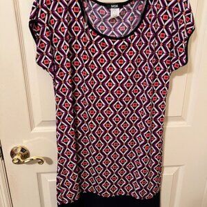 MSK Diamond Pattern Dress - XL